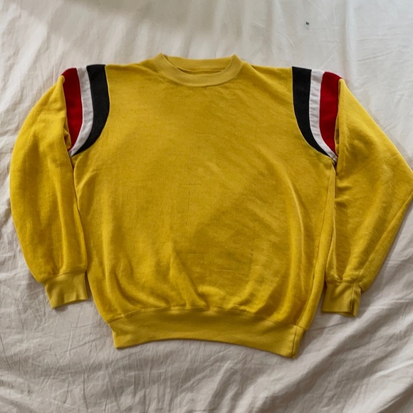 Vintage Canary Yellow Threadbare Sweatshirt - Picture 11 of 13